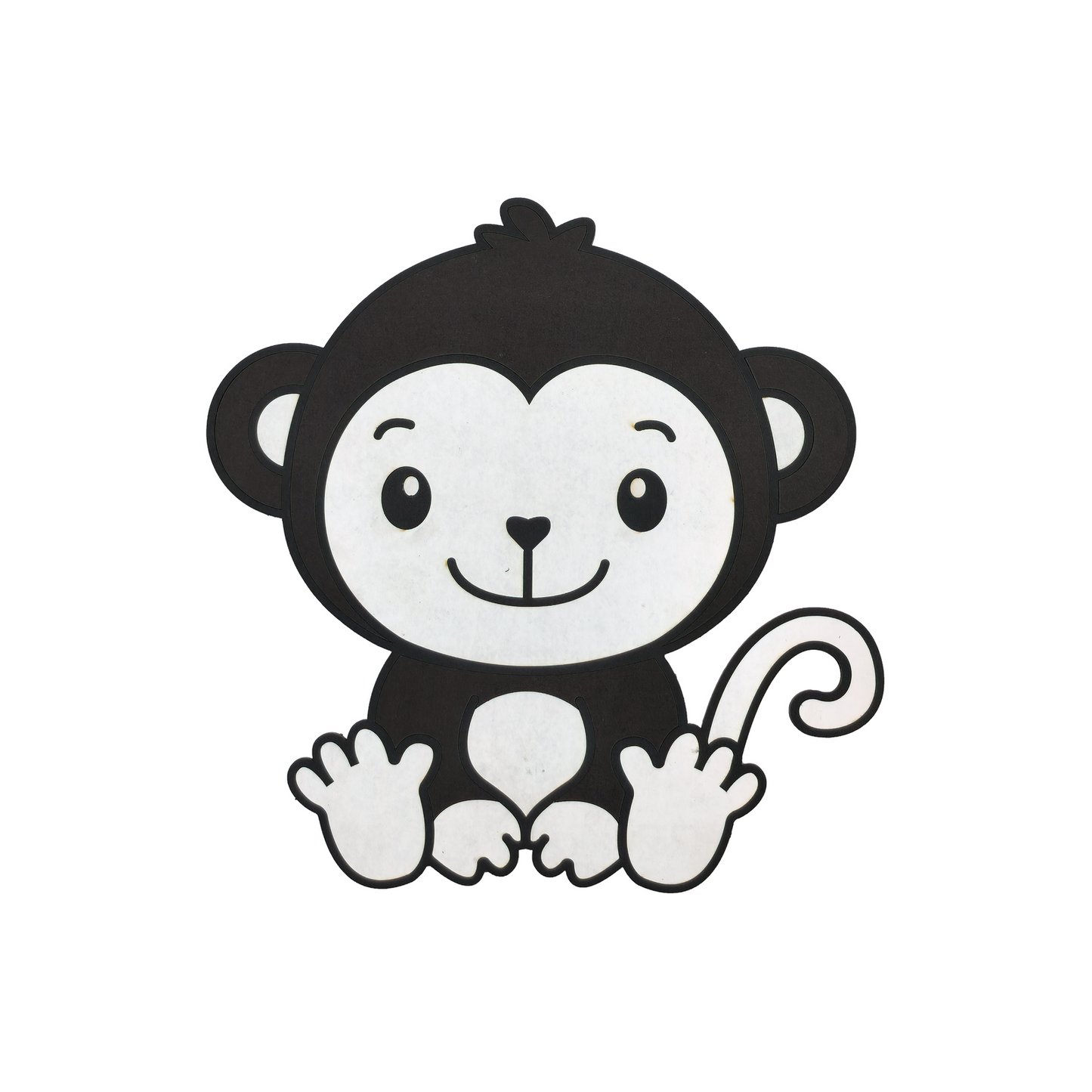 Smiling Monkey Multilayer Kids Room Wall Decor