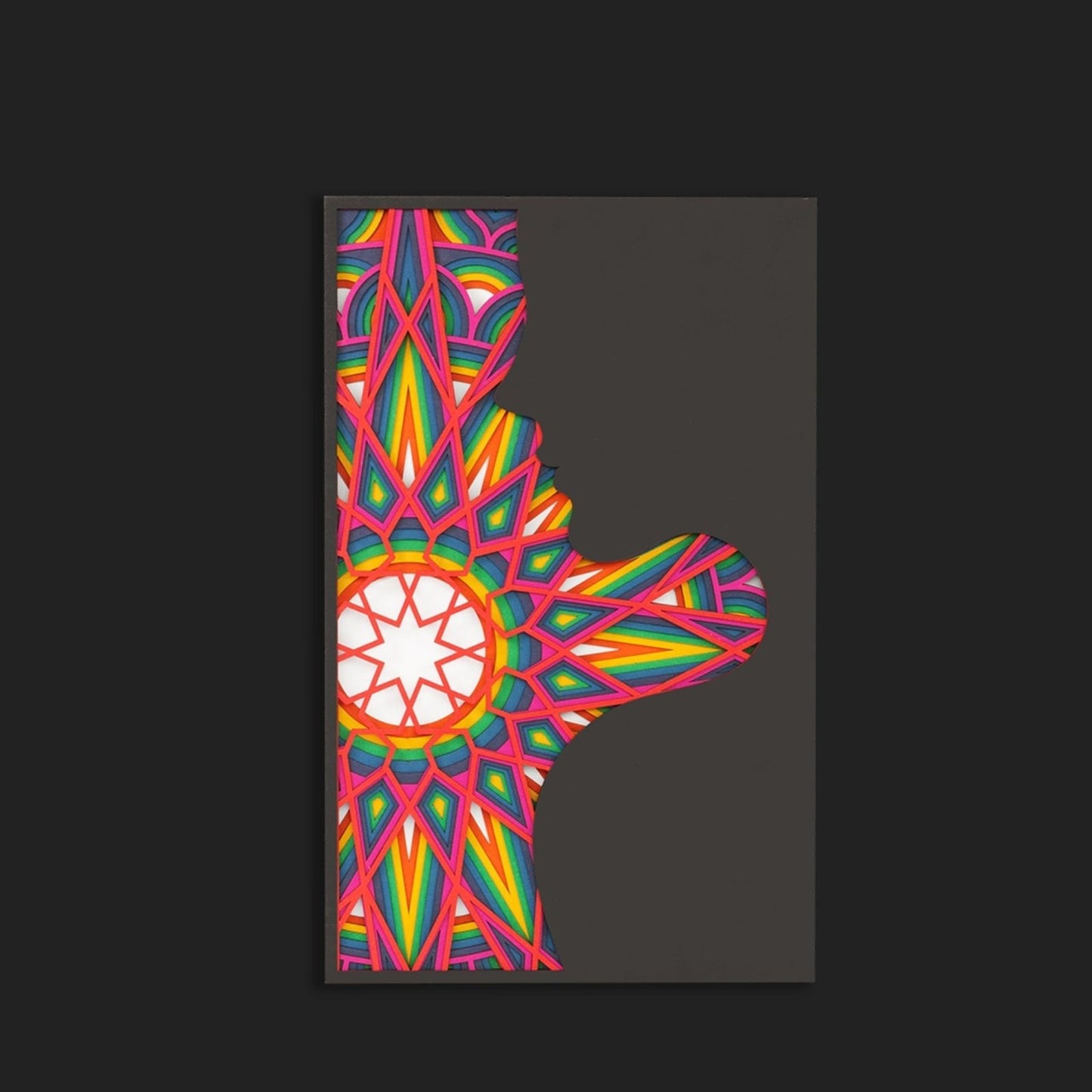 Vibrance of Woman Mandala Wall Art