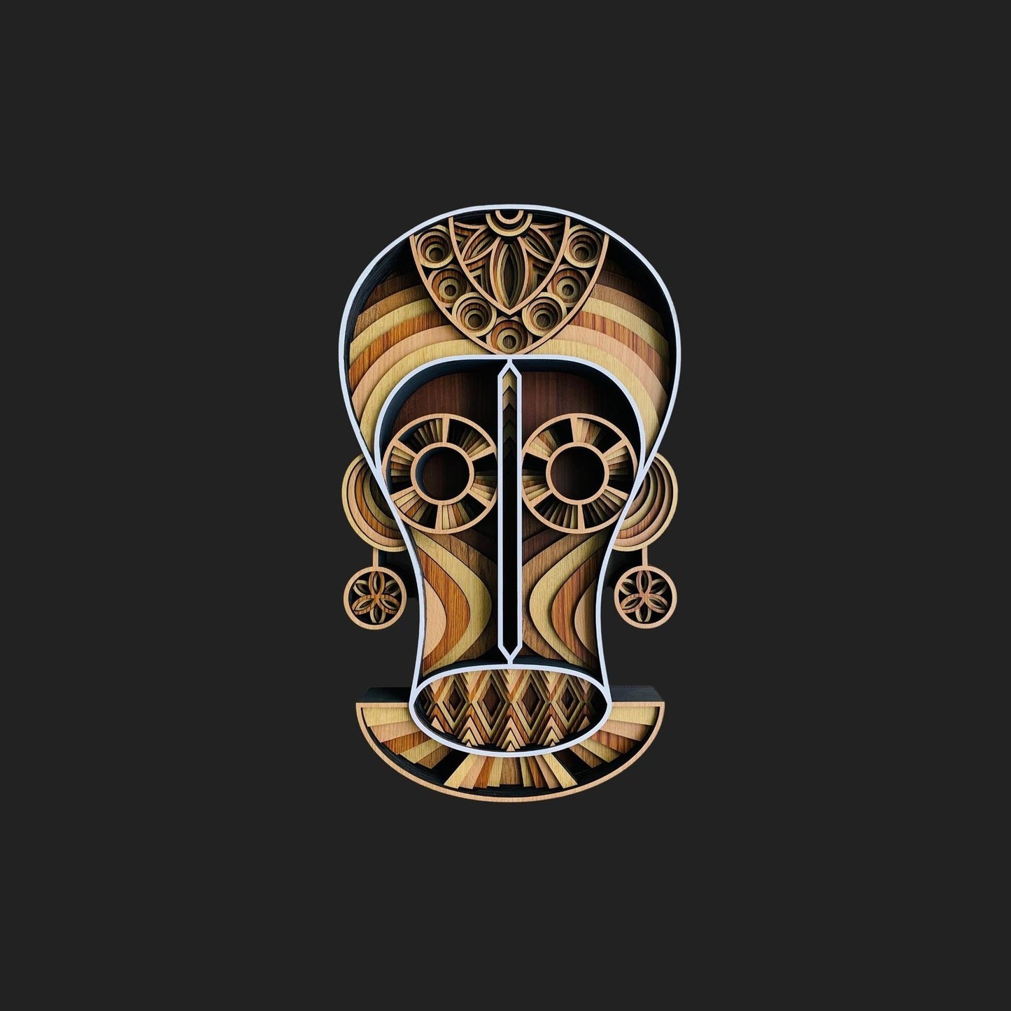 Modern tribal skull mask beautiful decor to your modern and classy walls