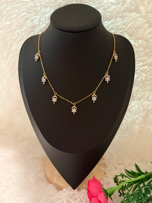 Sparkling CZ star chain