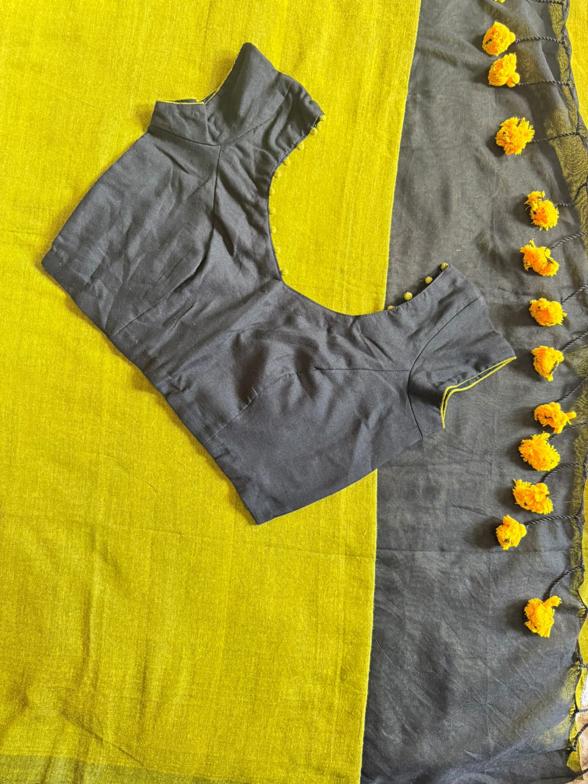 Celebrity Inspired Duel Shade Kadhi Cotton Sarees Collection- Saree with Stitched Blouse