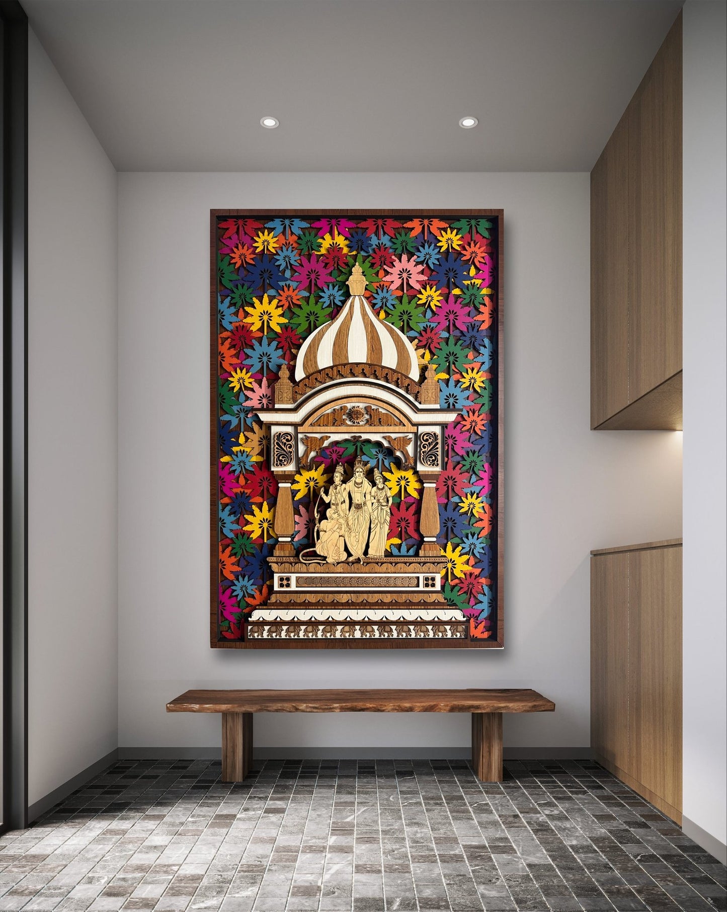 Divine Lord Ram Darbar Wall Art