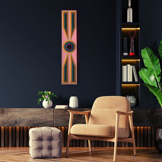 Sculpted Abstract Rectangle Wall Decor