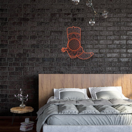 Elite Cowboy Boot Wall Art