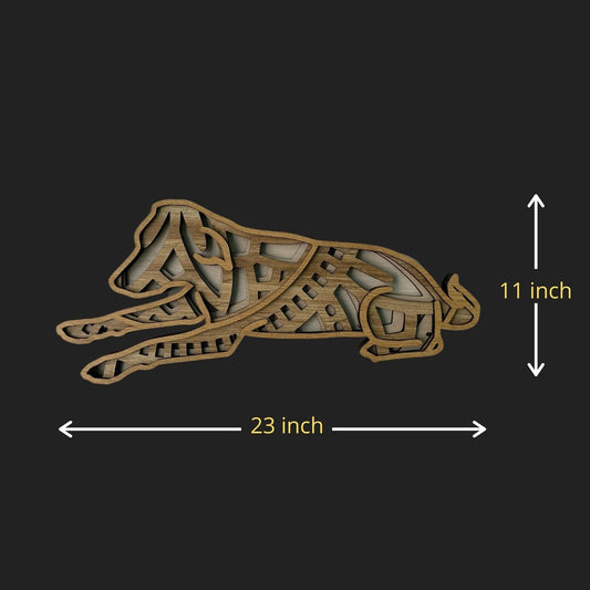 Labrador Retriever multilayer wall hanging art