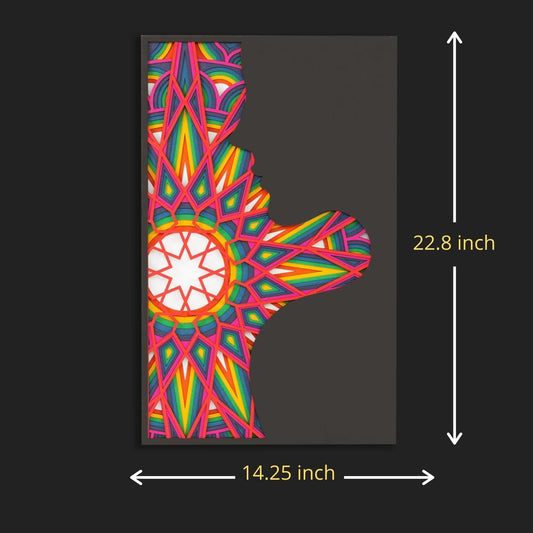 Vibrance of Woman Mandala Wall Art