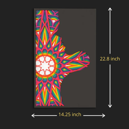 Vibrance of Woman Mandala Wall Art