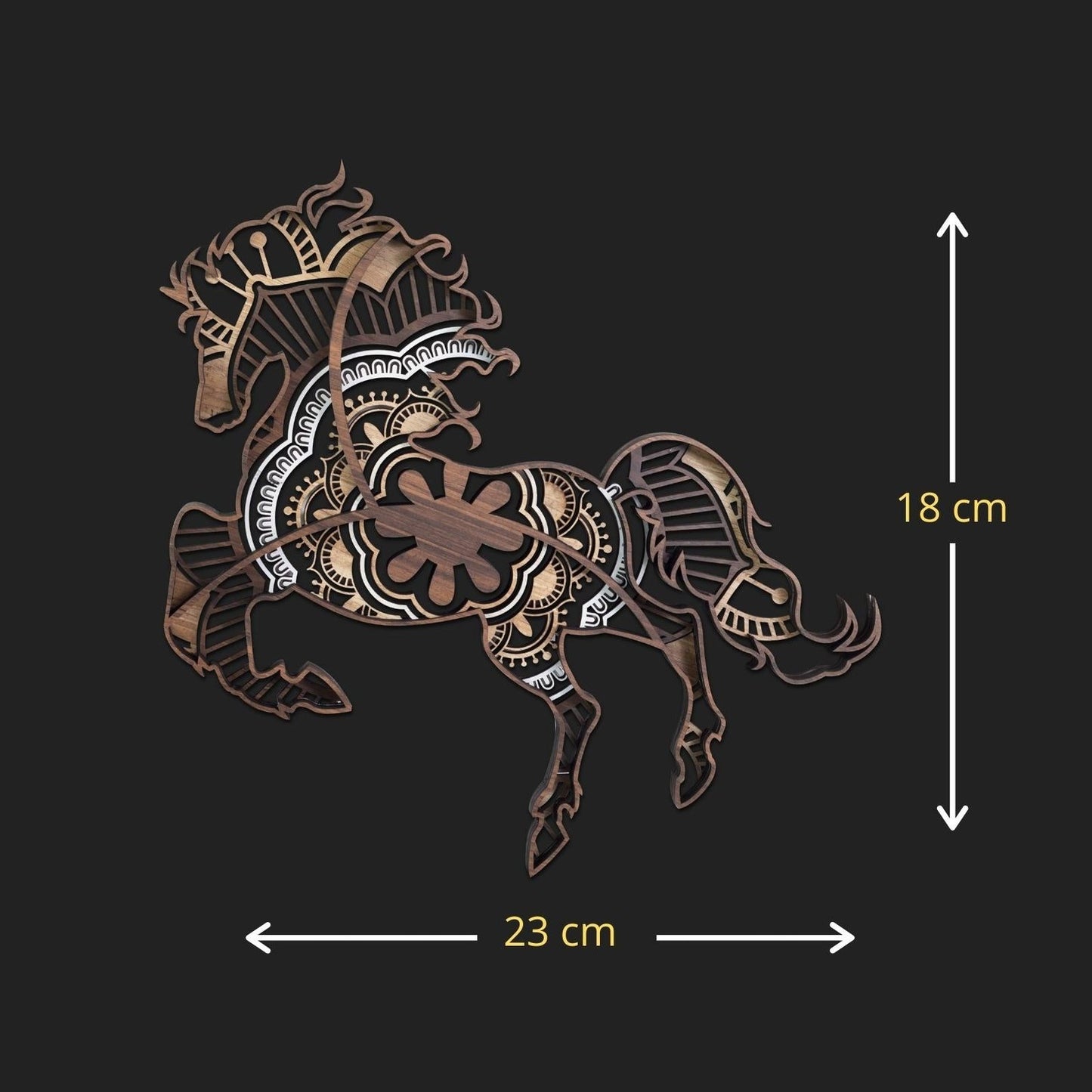 Freedom Rider Horse Mandala Wall Decor