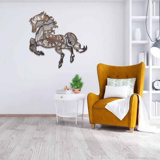 Freedom Rider Horse Mandala Wall Decor