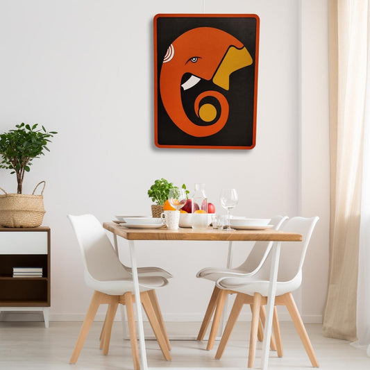 Ekdanta (One Tusked) Ganesha Wall Hanging Art