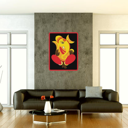 Vighneshvara - lord of all obstacles (shree ganeshji) wall hanging art