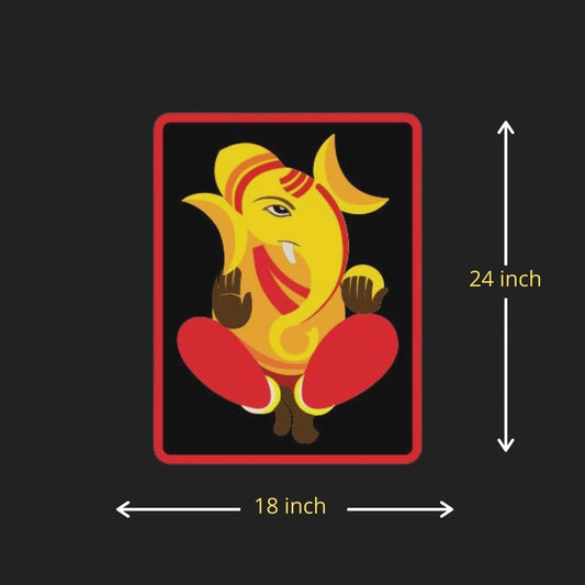 Vighneshvara - lord of all obstacles (shree ganeshji) wall hanging art