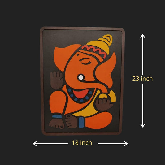 Ekdanta (One Tusked) Ganesha Wall Hanging Art