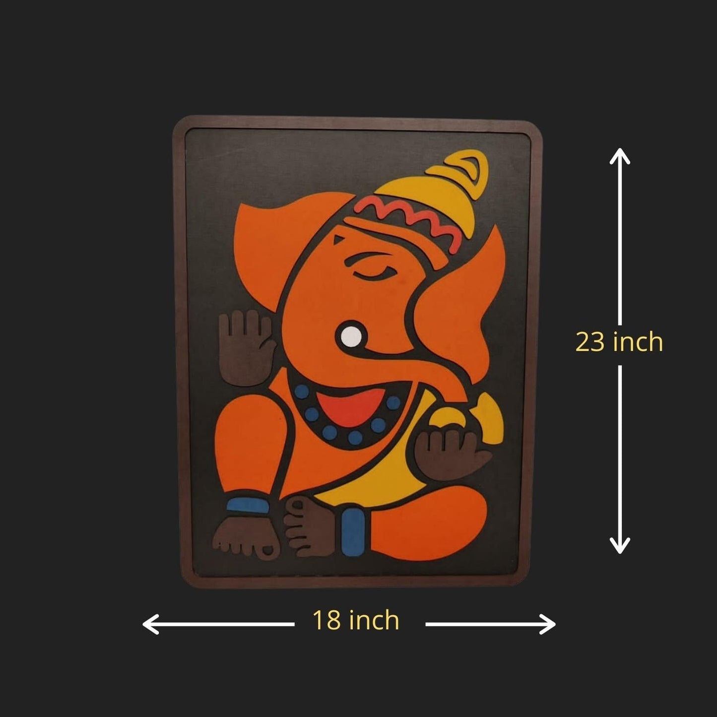 Ekdanta (One Tusked) Ganesha Wall Hanging Art