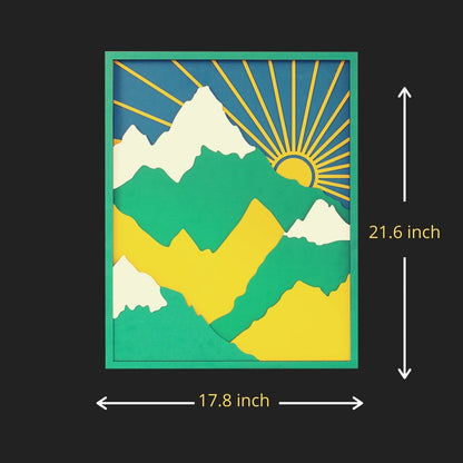 Sunlit Mountain Vista Wall Art