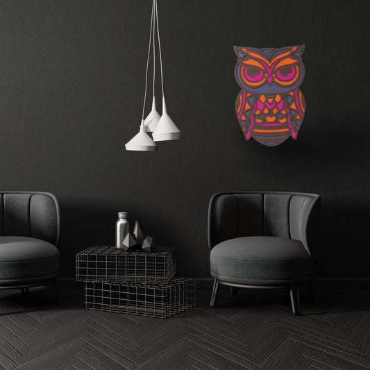 Saw-Whet Owl Mystique Wall Art