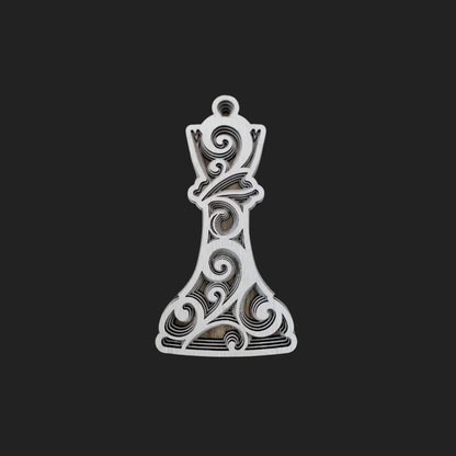 Chess Queen’s Aura Mandala Decor