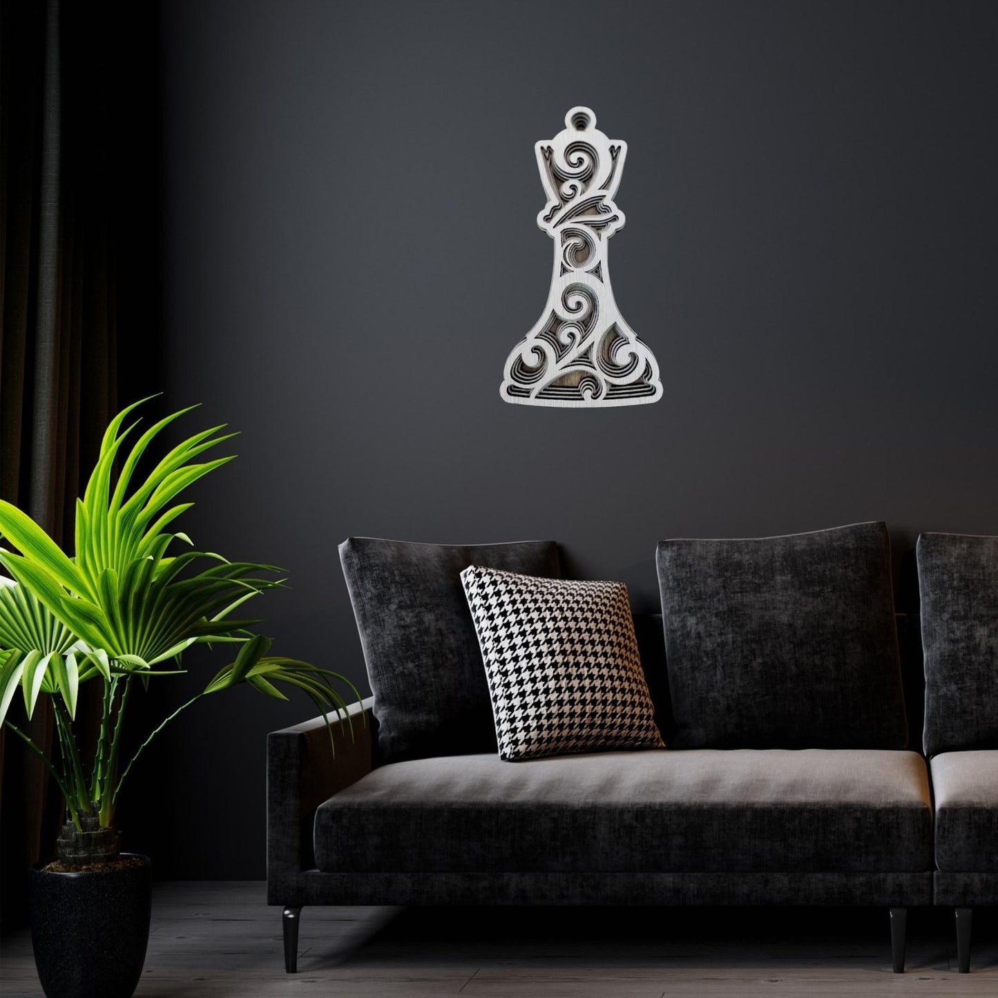 Chess Queen’s Aura Mandala Decor