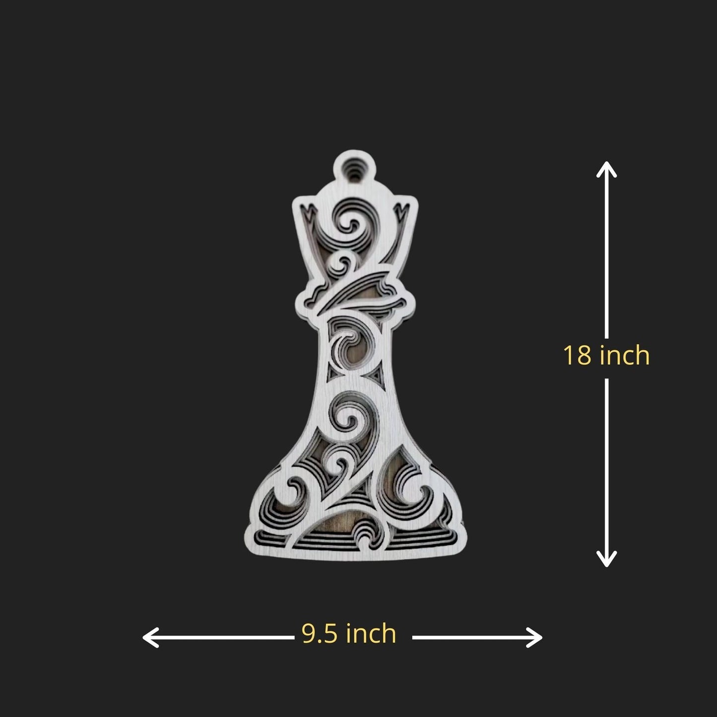 Chess Queen’s Aura Mandala Decor
