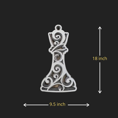 Chess Queen’s Aura Mandala Decor