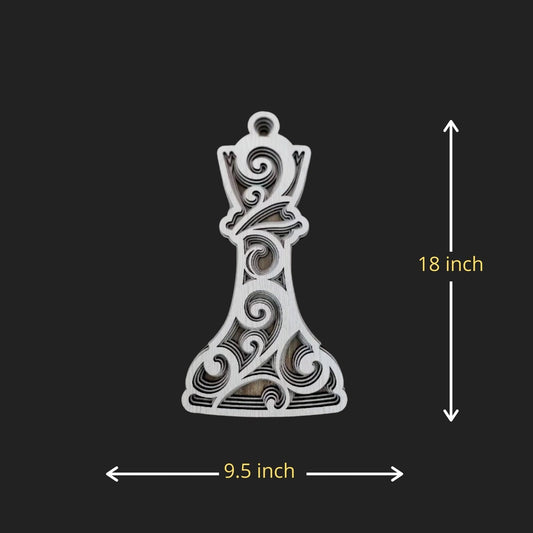 Chess Queen’s Aura Mandala Decor