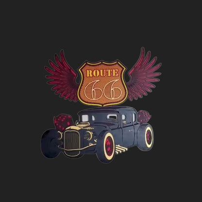 Iconic Route 66 Wings Wall Decor