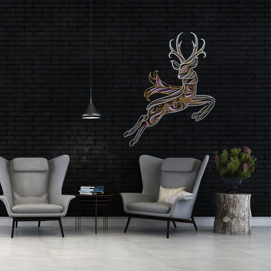 Dasher - One of Santa's Fastest Reindeer Multilayer Wall Hanging Art