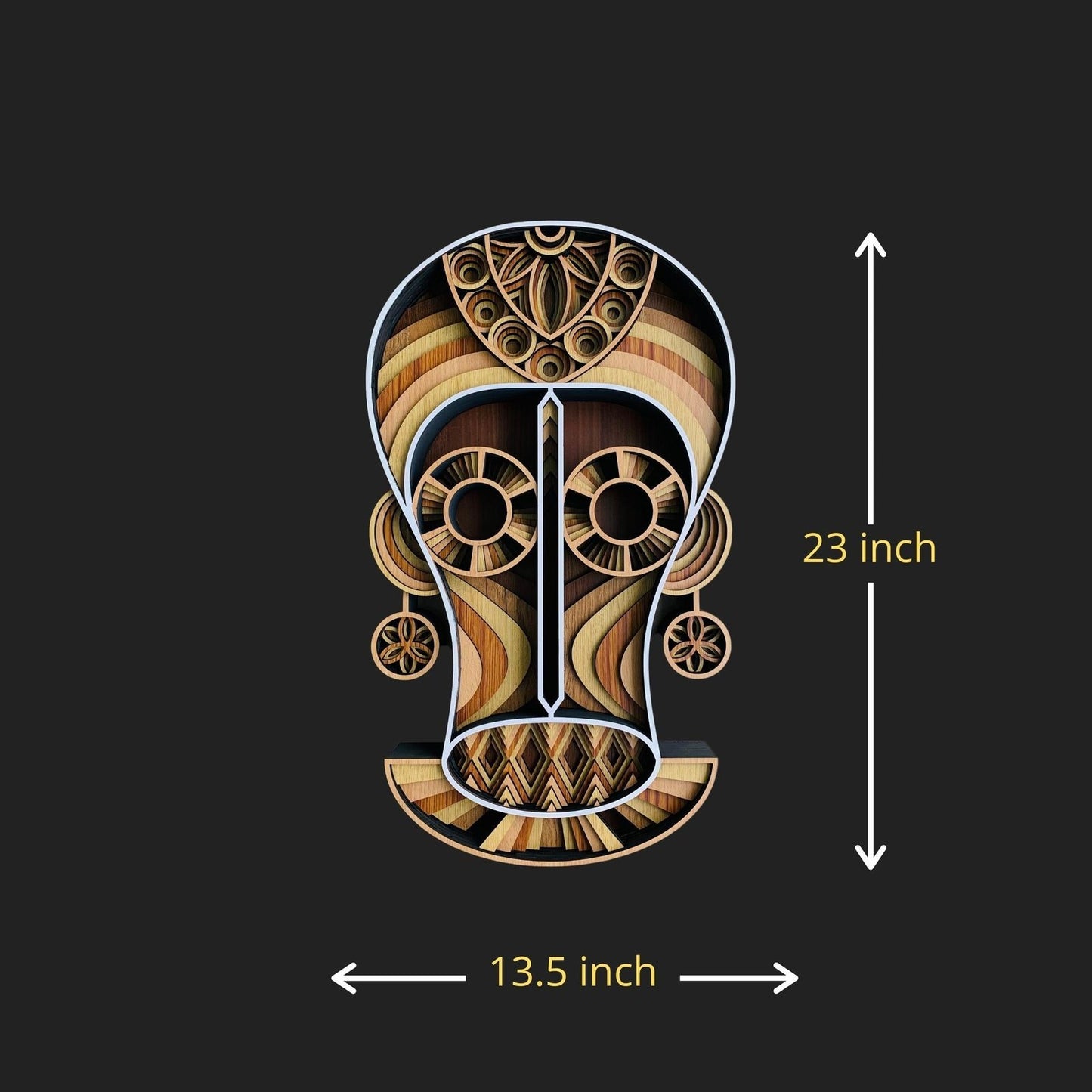 Modern tribal skull mask beautiful decor to your modern and classy walls