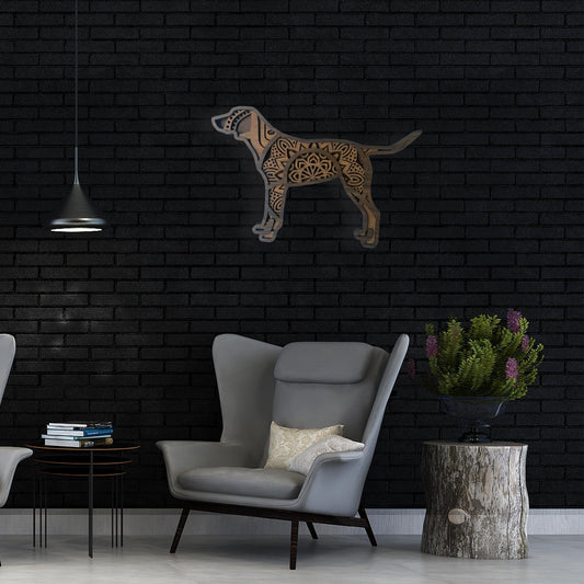 Labrador Rottweiler Dog Mandala Layer Art Wall Decor