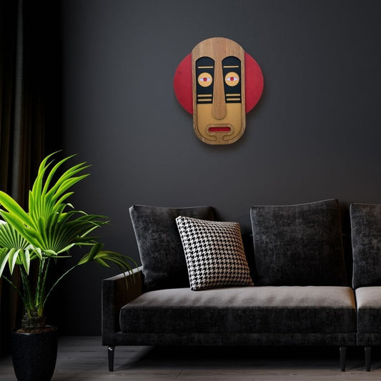 Ancient African Tribal Mask Wall Art