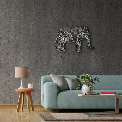 Elephant Multilayer Mandala Wall Hanging Art