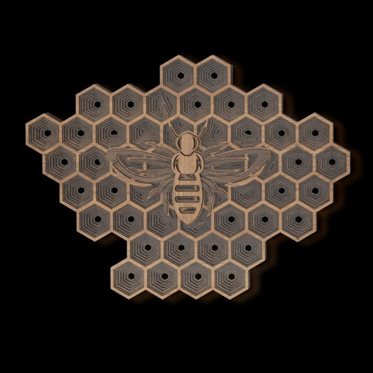 Crystalized Honeycomb Hexagon Wall Decor