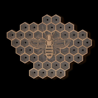 Crystalized Honeycomb Hexagon Wall Decor