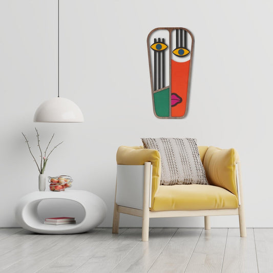 Tribal Spirit Face Mask Wall Decor