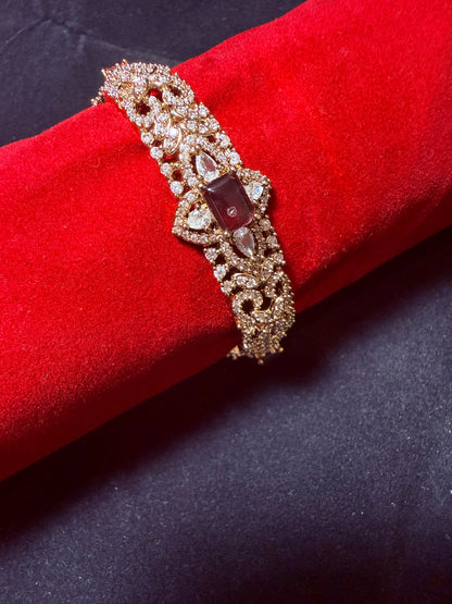 Diamond Alike Finish Single Bangle