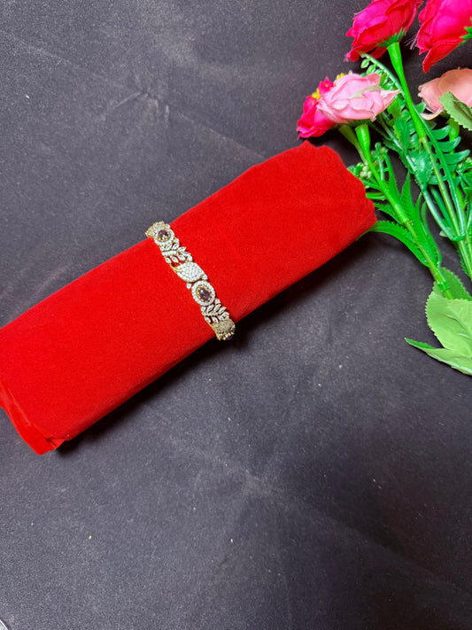 Premium Quality- Diamond Alike Finish Single Bangle